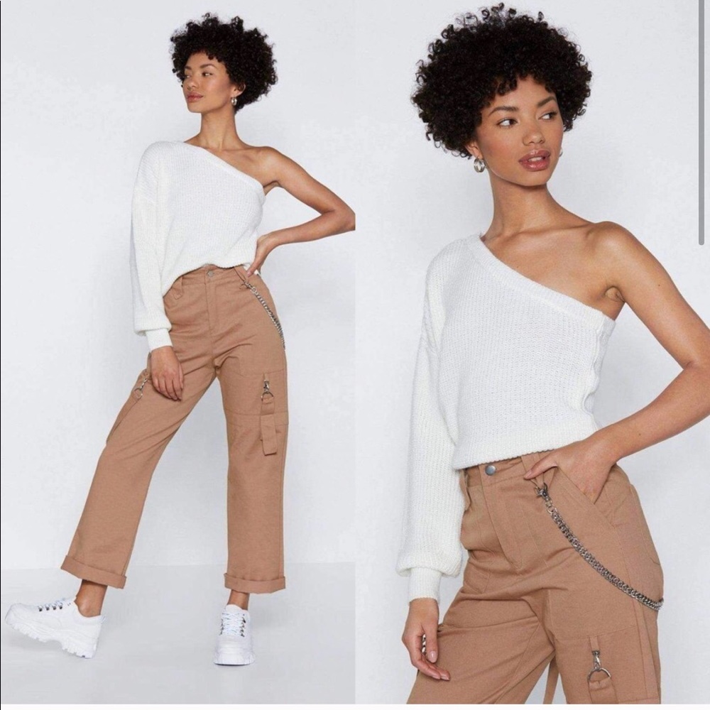 Nasty Gal “My One And Only” One Shoulder Sweater